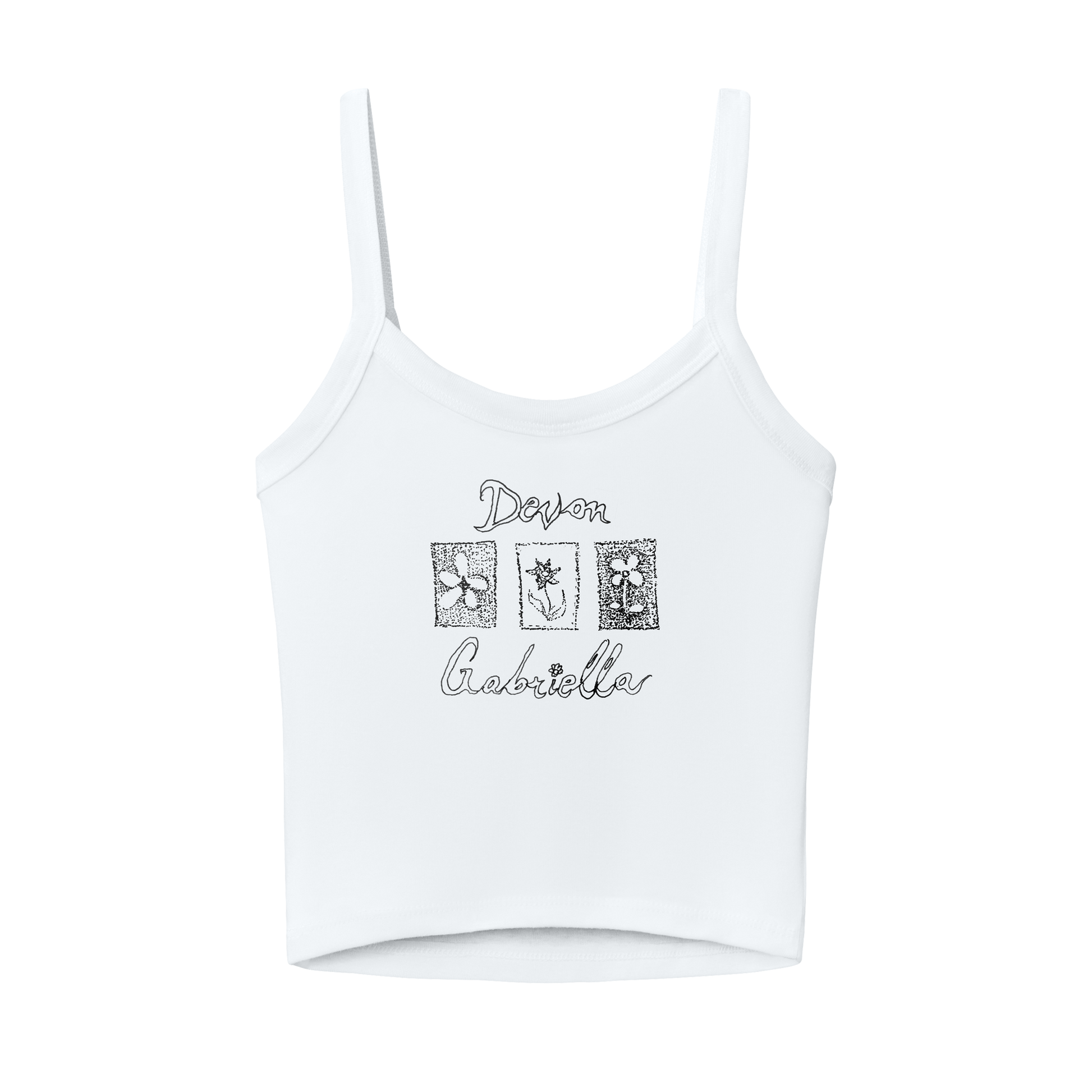 Flower Stamp Tank Top
